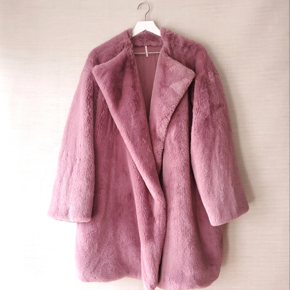 Free People Jackets & Blazers - Free People Rita Luxe Faux Fur Duster Coat